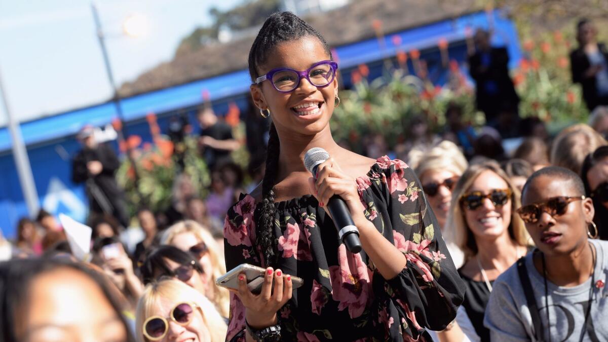 Marley Dias, founder of #1000BlackGirlBooks, at the Teen Vogue Summit.