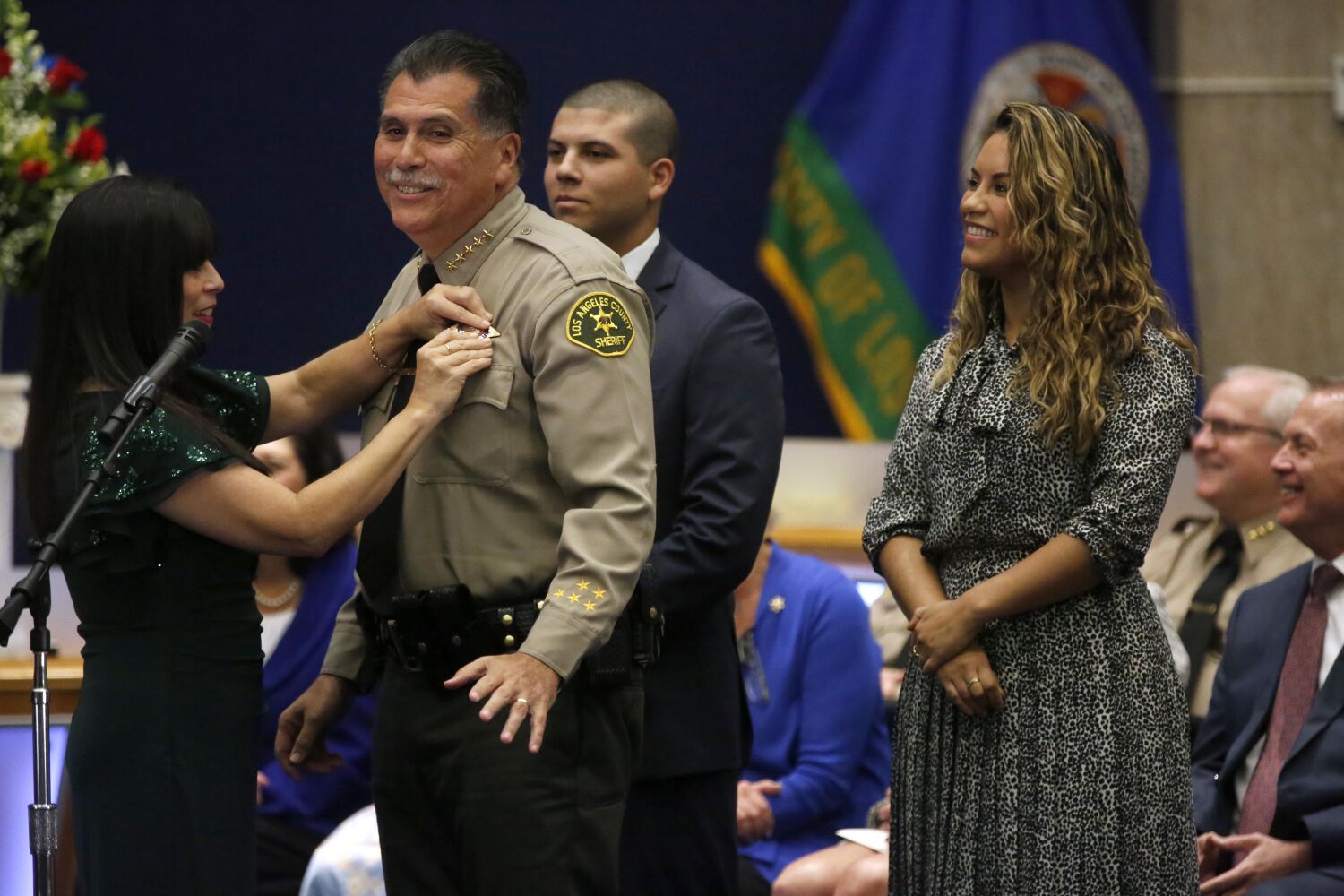 Robert Luna is sworn in as L.A. County's new sheriff, replacing controversial predecessor