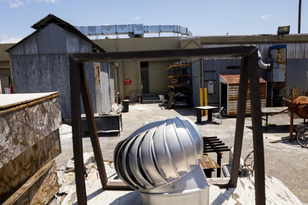 The UCLA Graduate Art Studios are in a former Culver City industrial zone.