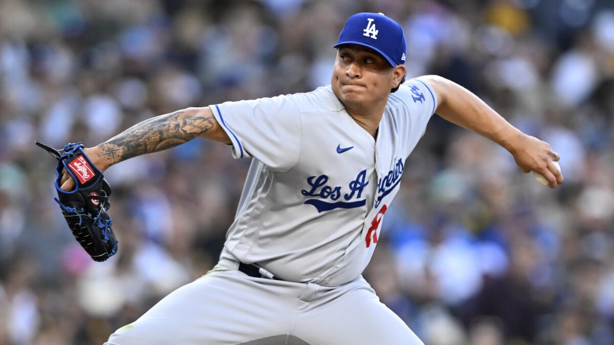 Fitter Victor Gonzalez fits in nicely in Dodgers' bullpen - Los Angeles  Times