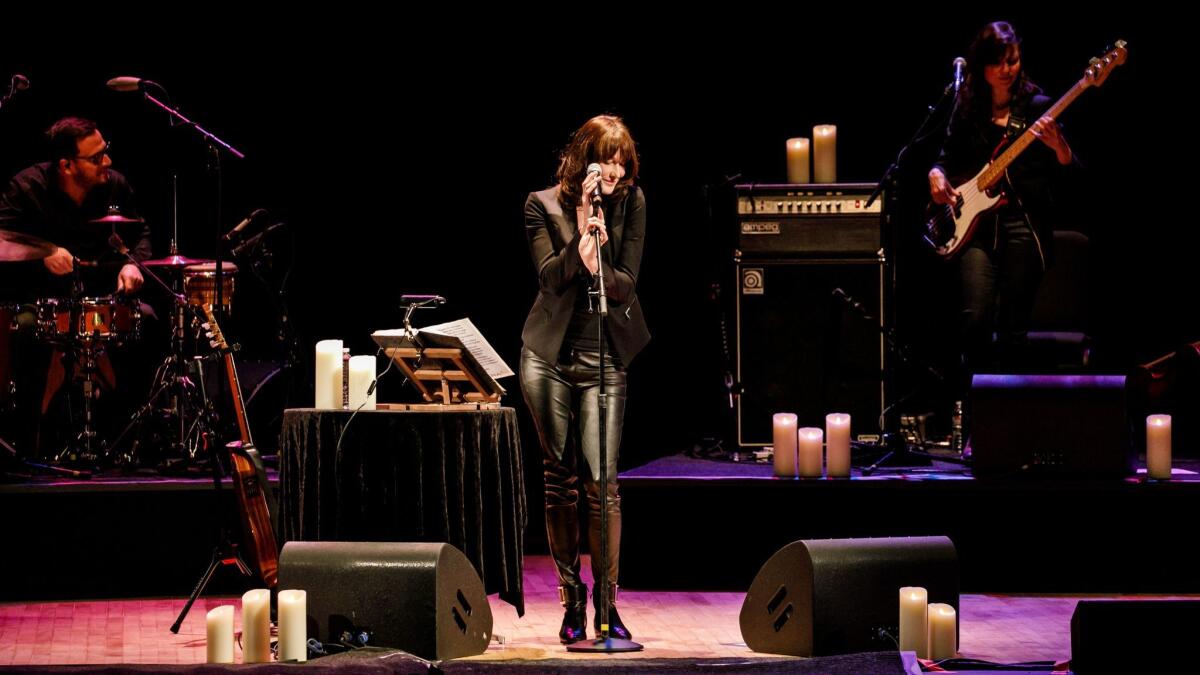 Former French First Lady Carla Bruni performs Wednesday night at the Orpheum Theatre.