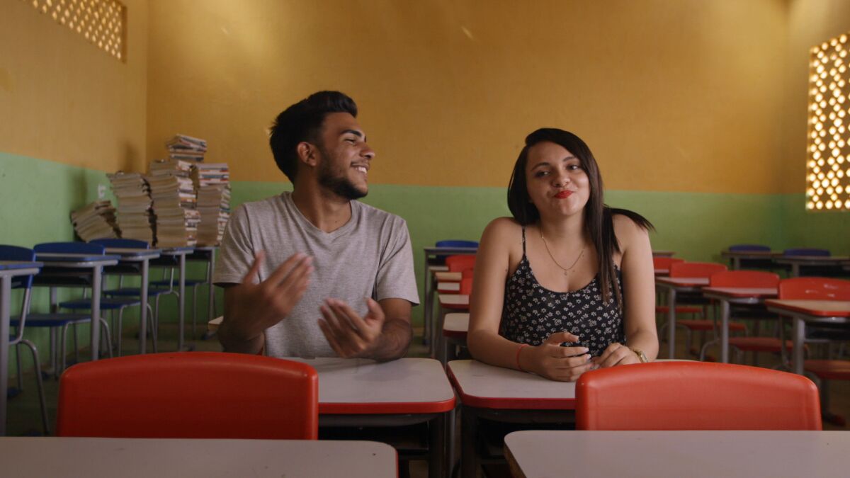 A film still from "Science Fair" directed by Cristina Costantini and Darren Foster.