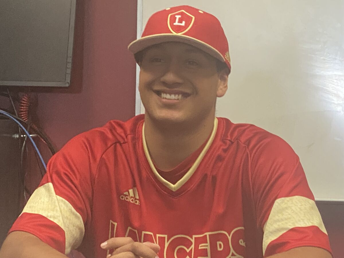Pitcher Louis Rodriguez of Orange Lutheran threw a shutout on Thursday.