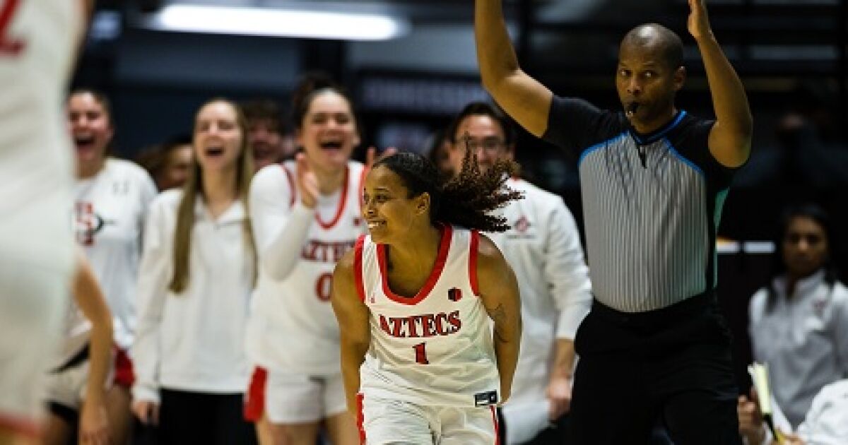 Mercedes Staples, Asia Avinger shoot San Diego State past New Mexico in Mountain West Conference tournament