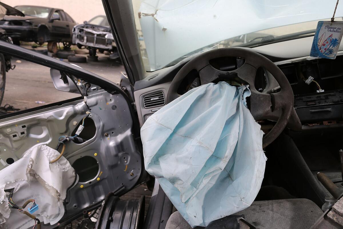 The largest automotive recall in history centers on the defective Takata Corp. air bags that are found in millions of vehicles that are manufactured by BMW, Chrysler, Daimler Trucks, Ford, General Motors, Honda, Mazda, Mitsubishi, Nissan, Subaru and Toyota.