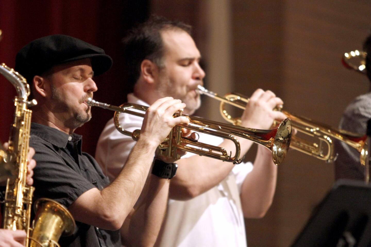 Photo Gallery: Big Bad Voodoo Daddy horns teach local students music