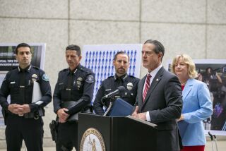 Santa Ana, CA - May 17: Orange County District Attorney Todd Spitzer speaks during a press conference to address the burglaries happening across Orange County on Wednesday, May 17, 2023 in Santa Ana, CA. (Scott Smeltzer / Daily Pilot)