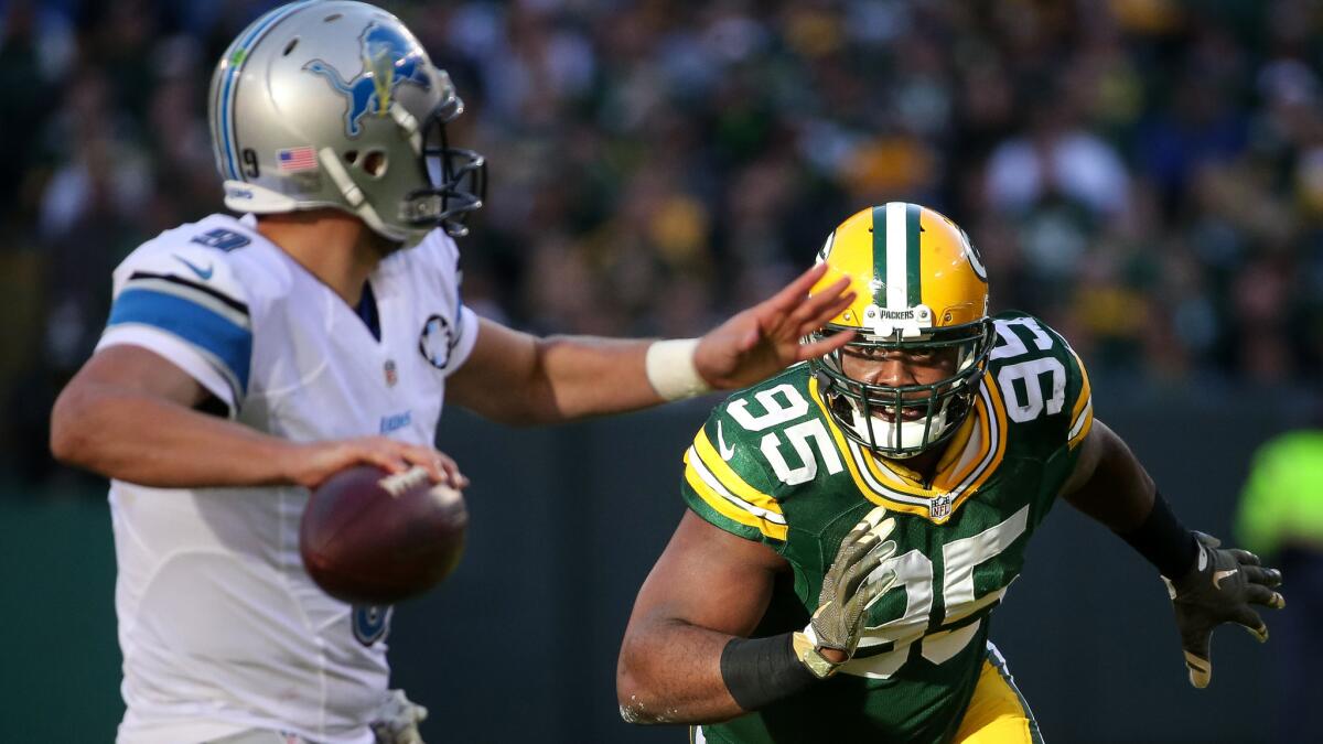 Quarterback Matthew Stafford and the Lions finally turned the tables on defensive lineman Datone Jones and the Packers.