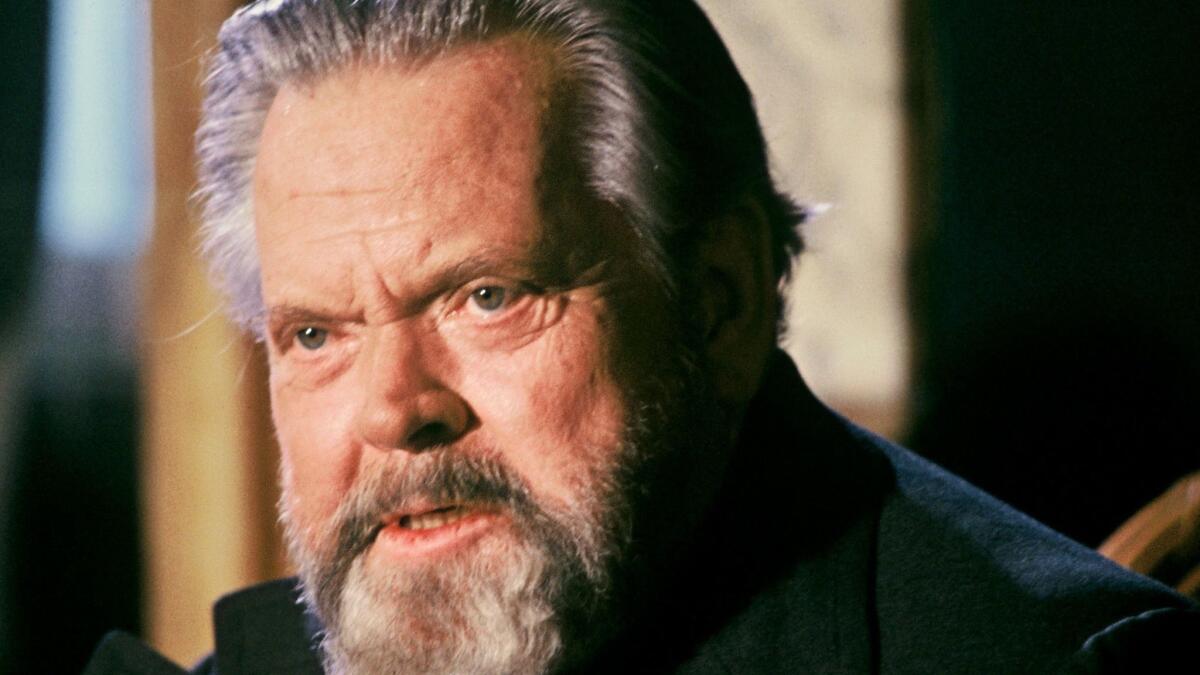 Orson Welles in 1982, three years before his death.