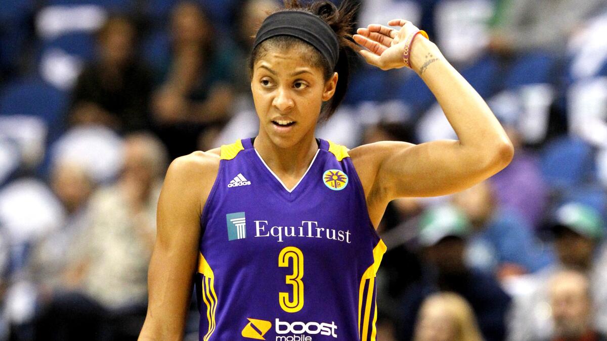 Candace Parker, shown during a game last season, led the Sparks with 24 points in a win over Phoenix on Friday night.