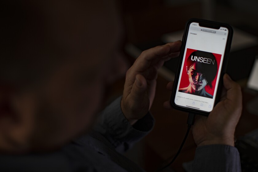 Chad Allen's audio comic book, "Unseen," is included in an Exploratorium exhibit, "Self, Made: Exploring You In a World of We."