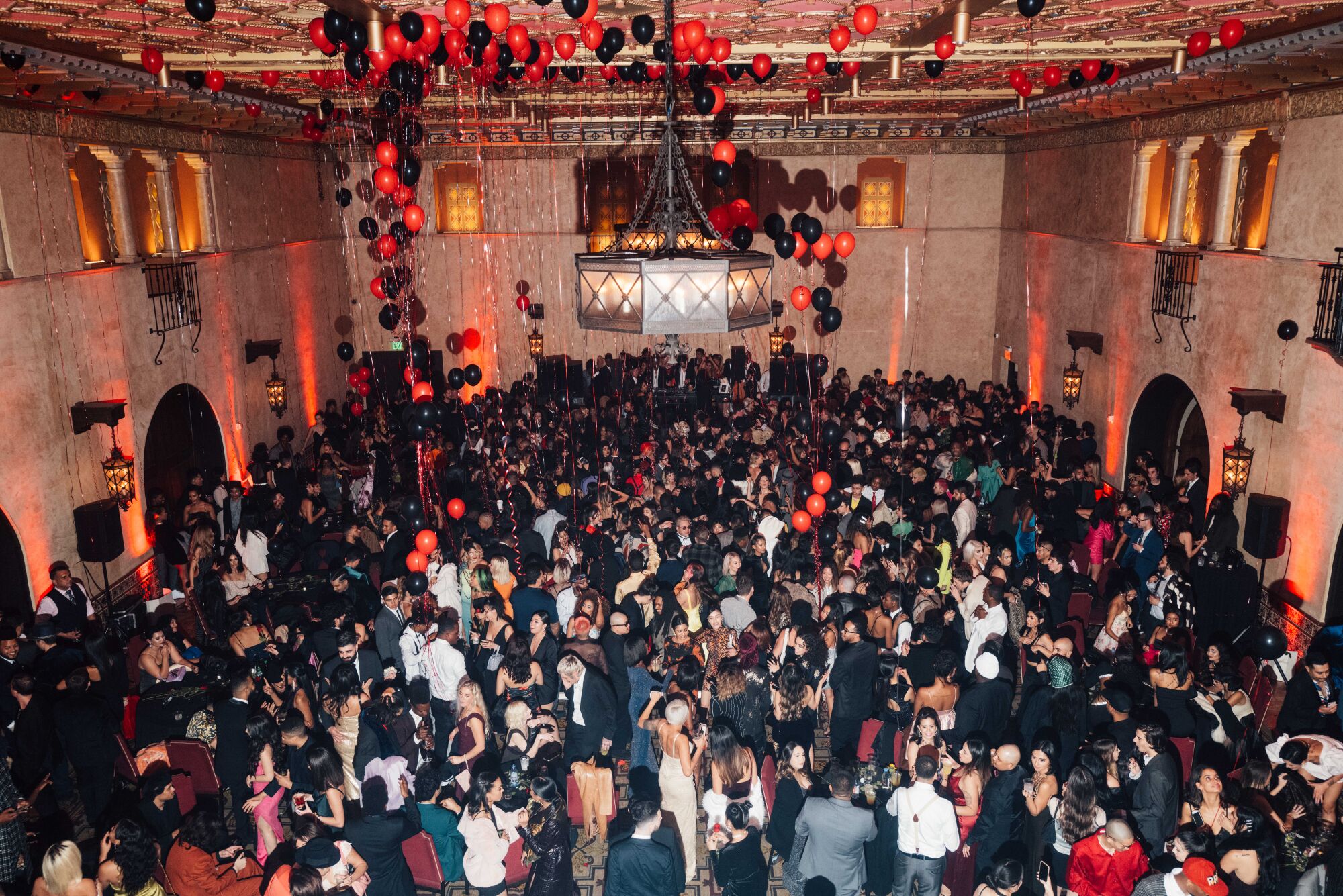 Photo from the rafters of the Born X Raised Sadie Hawkins party.