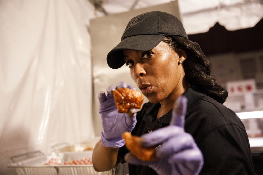 Kim Prince, owner of Hotville, is opening a location of her hot chicken pop-up at the Baldwin Hills Crenshaw mall.