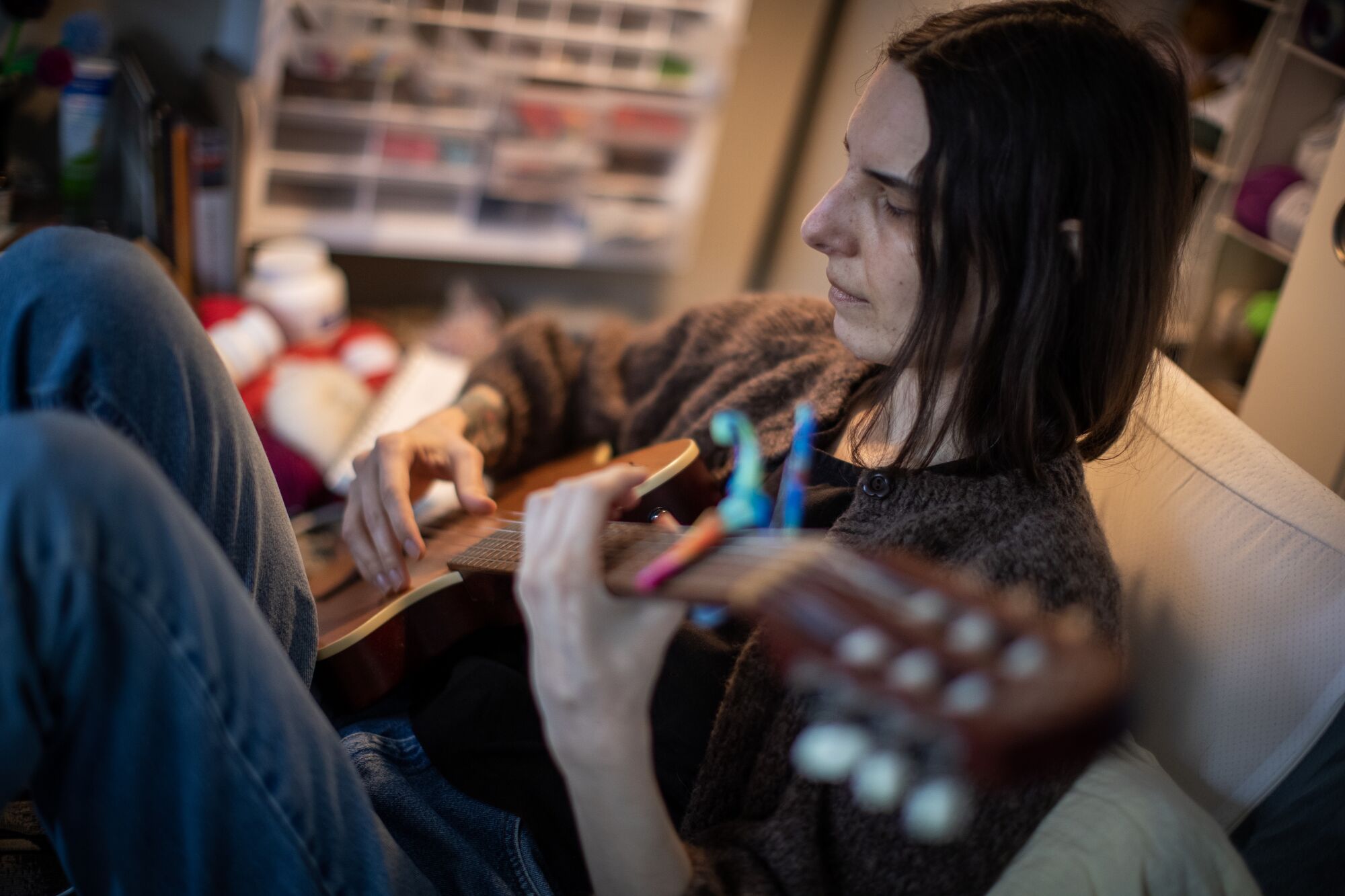 Courtney Garvin used to play in a couple of bands, but that is on hold until she recovers from long COVID.