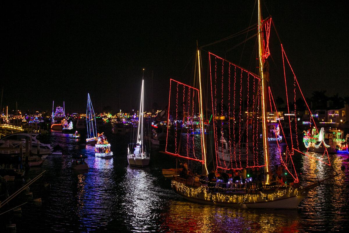 Boats light up Newport Harbor for 114th annual Christmas Boat Parade