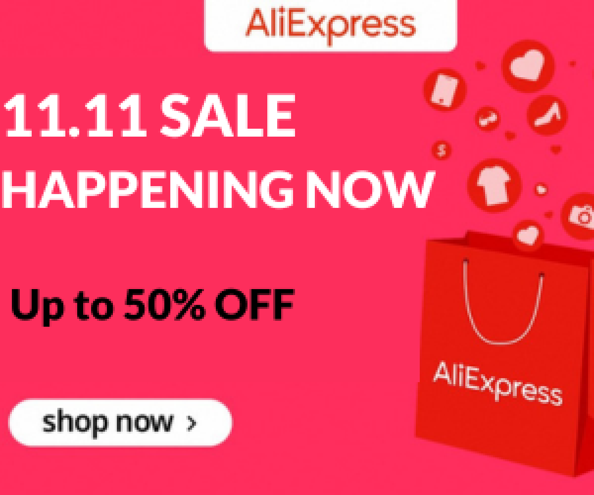 AliExpress Promo Code & Coupon November 2023, 11.11 Sale, Black