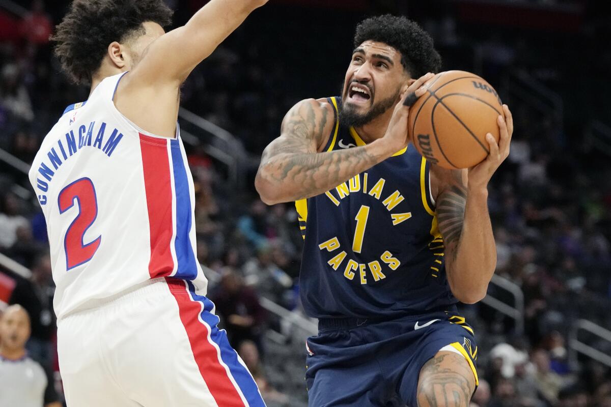 Pacers rebound from inseason tourney final loss, send Pistons to 20th