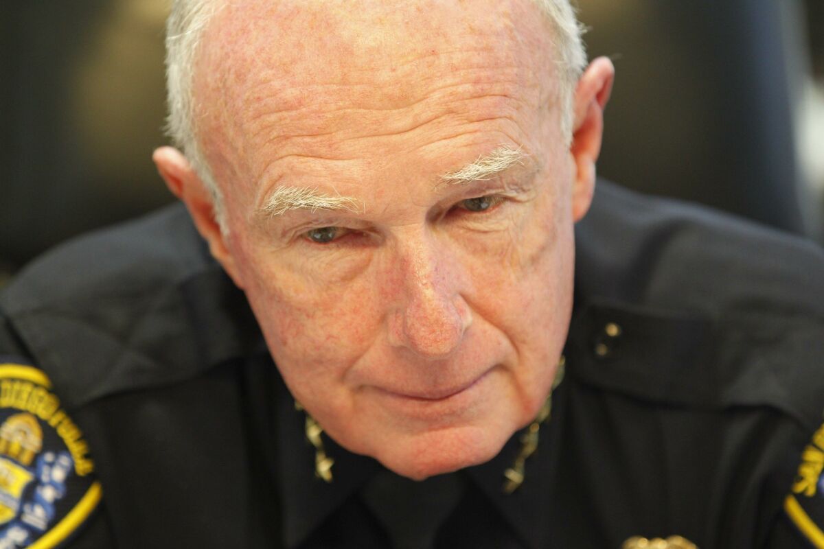 Former San Diego police Chief Bill Lansdowne. — John Gibbins