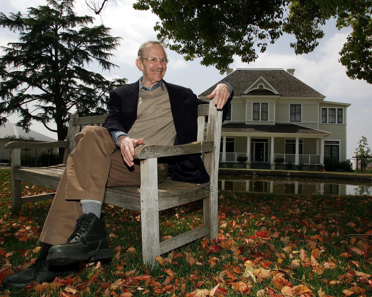 Philip Levine, a former U.S. poet laureate and Pulitzer Prize winner who died Saturday at 87, is shown in Fresno in 2006.
