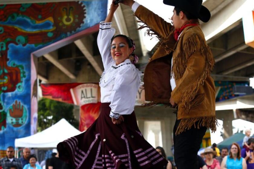 Dancers perform at Chicano park