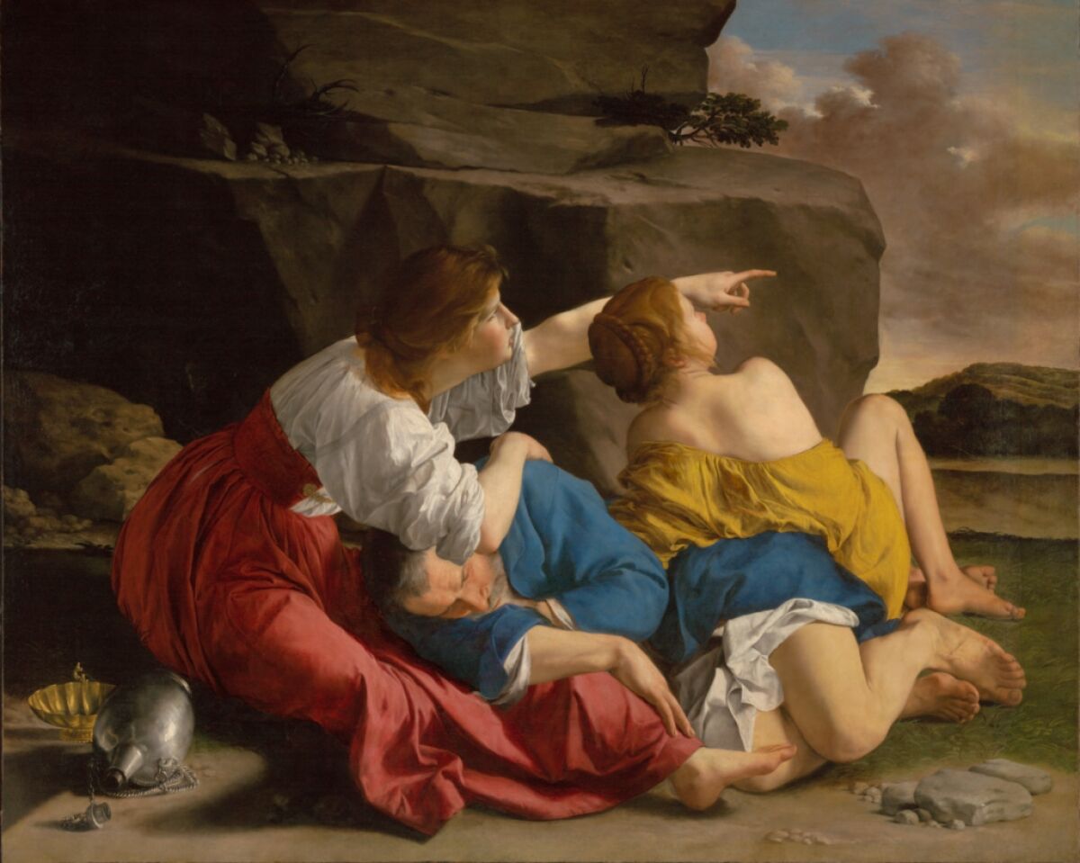 Orazio Gentileschi's painting "Lot and His Daughters"