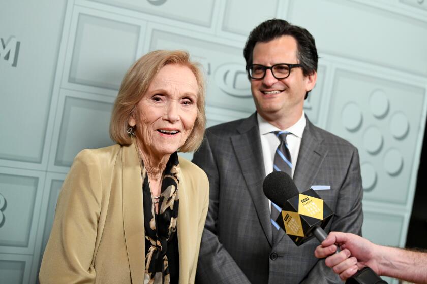 Actor Eva Marie Saint and TCM host Ben Mankiewicz attend the screening of 'A Hatful of Rain' during Day 2 of the 2018 TCM Classic Film Festival on April 27, 2018 in Hollywood, California. Her appearance at that tribute (along with Kim Novak's appearance at her own 2013 festival tribute) will be included on the second night of the festival's "Special Home Edition" this year.