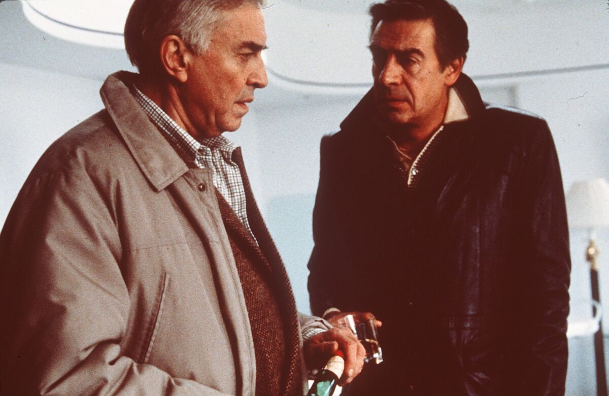 Martin Landau, left, and Jerry Orbach in "Crimes and Misdemeanors."