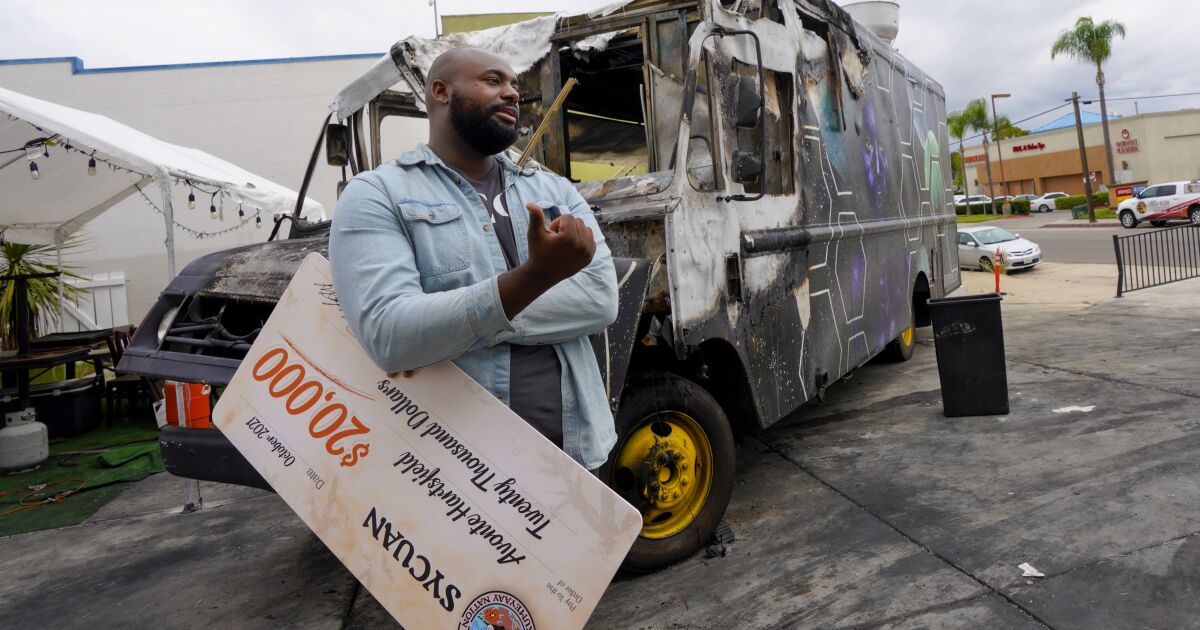 Businessman who lost vegan food truck to fire charged with arson, insurance fraud
