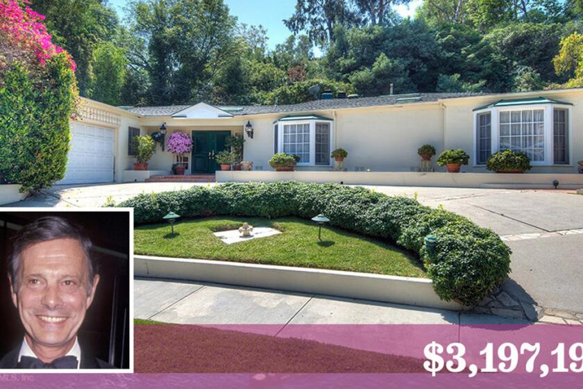 The Beverly Crest-area residence that the late actor Louis Jourdan had called home since 1980 has sold.