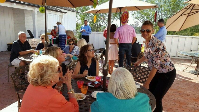 A recent Summer Gathering at the Country Friends patio.