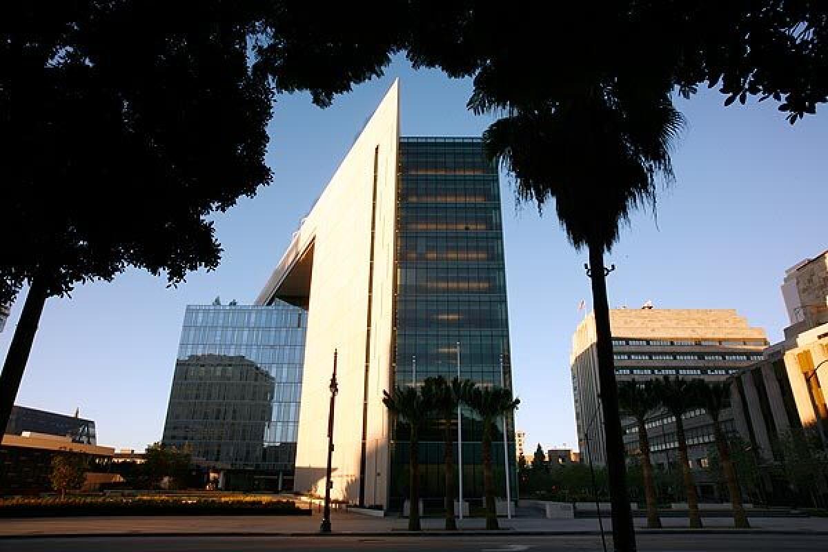 LAPD headquarters in downtown Los Angeles.