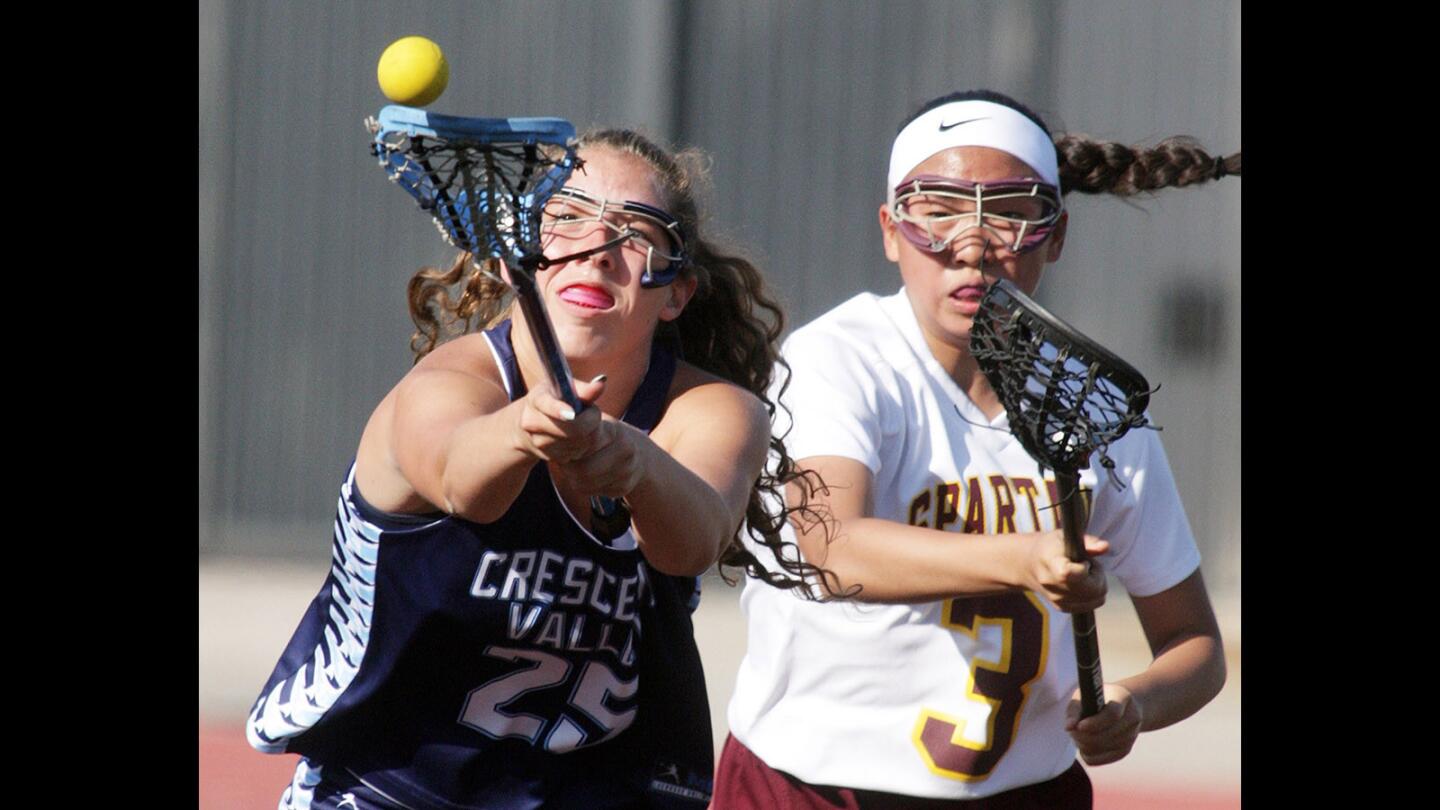 Photo Gallery: Crescenta Valley vs. La Cañada girls' lacrosse