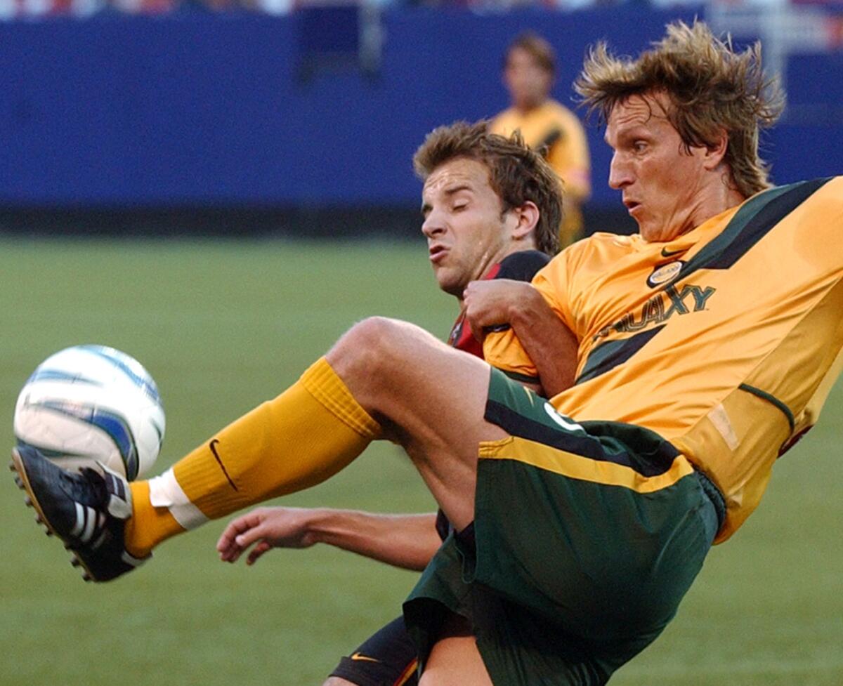 Former Galaxy midfielder Andreas Herzog, shown in 2004, has been named the coach of the U.S. Under-23 team.