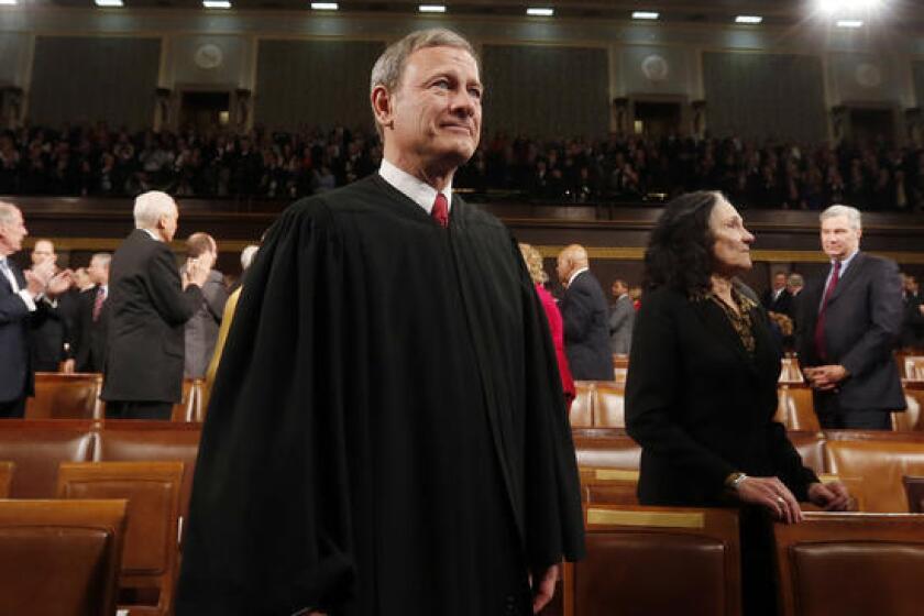 Chief Justice John G. Roberts Jr., who just heard arguments about a Muslim lockup, will swear in a president who advocated a shutdown of Muslims entering the U.S.