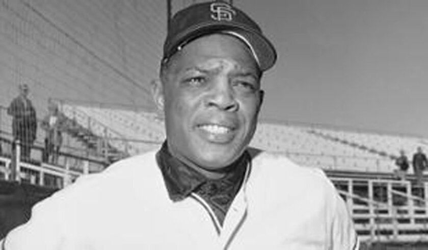 San Francisco Giants outfielder Willie Mays, pictured in the early 1960s.