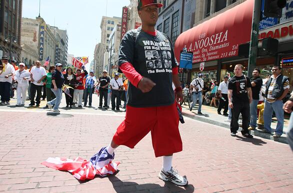 May Day rallies in Los Angeles