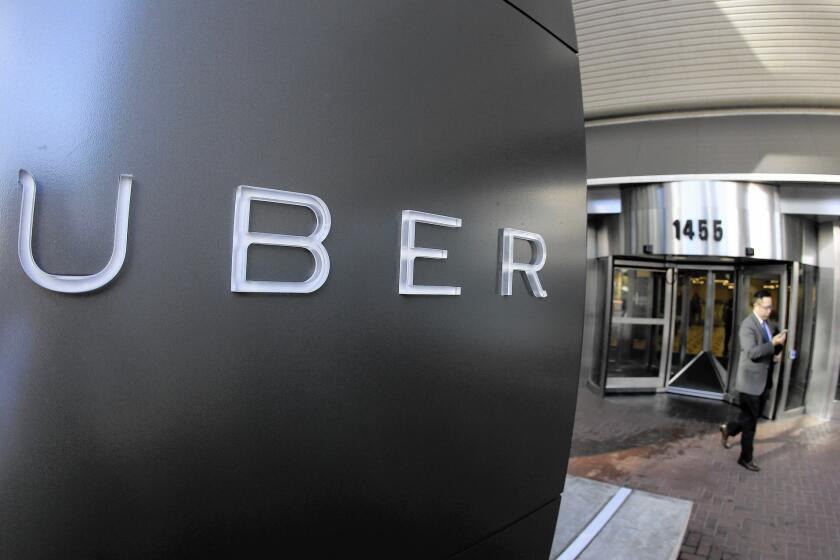 Uber's headquarters in San Francisco are shown.