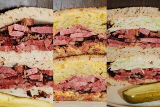 Langers Deli Plain Pastrami, The 44 Pastrami and the 19 Pastrami.