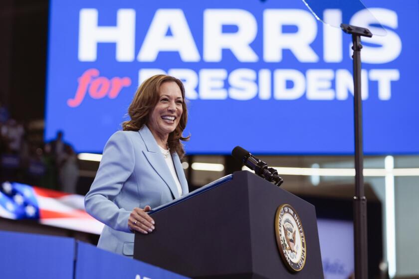 La vicepresidenta Kamala Harris 