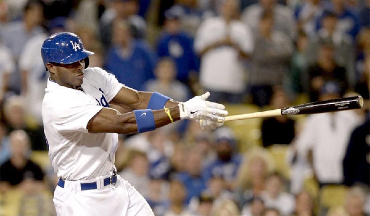 Rookie outfielder Yasiel Puig is hitting .420 with seven home runs and 14 runs batted in through 21 games for the Dodgers this season.
