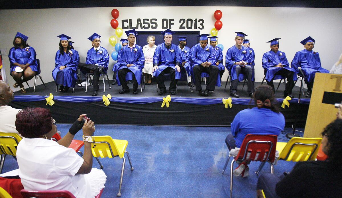 The graduation and culmination ceremony at Tobinworld in Glendale on Thursday, June 6, 2013. Nine students graduated, and six students culminated.