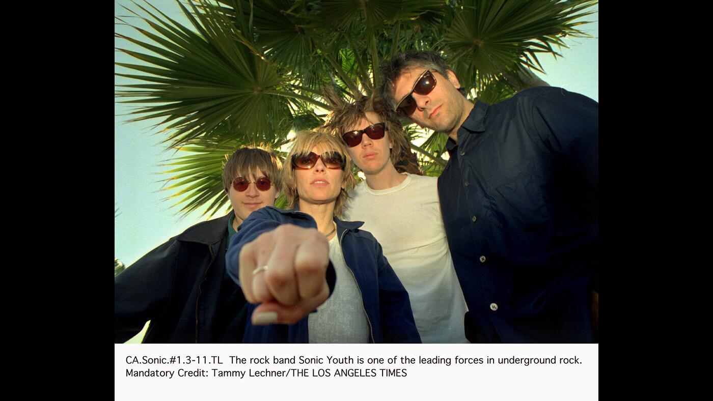 The rock band Sonic Youth was described as one of the leading forces in underground rock.