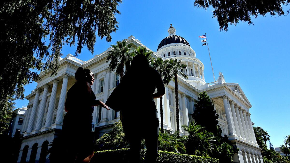A bill introduced by Assemblyman Ash Kalra (D-San Jose) could dramatically reshape California’s lending industry. Above, the California State Capitol in Sacramento.