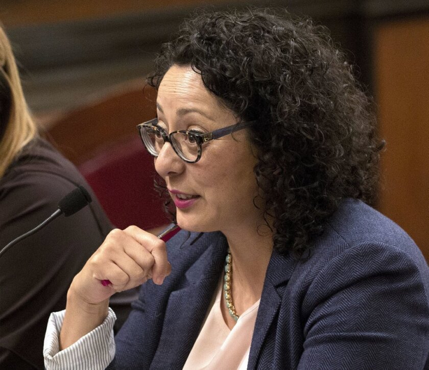 In this June 22, 2016 file photo, Assemblywoman Cristina Garcia, D- Bell Gardens, speaks at the Capitol in Sacramento.