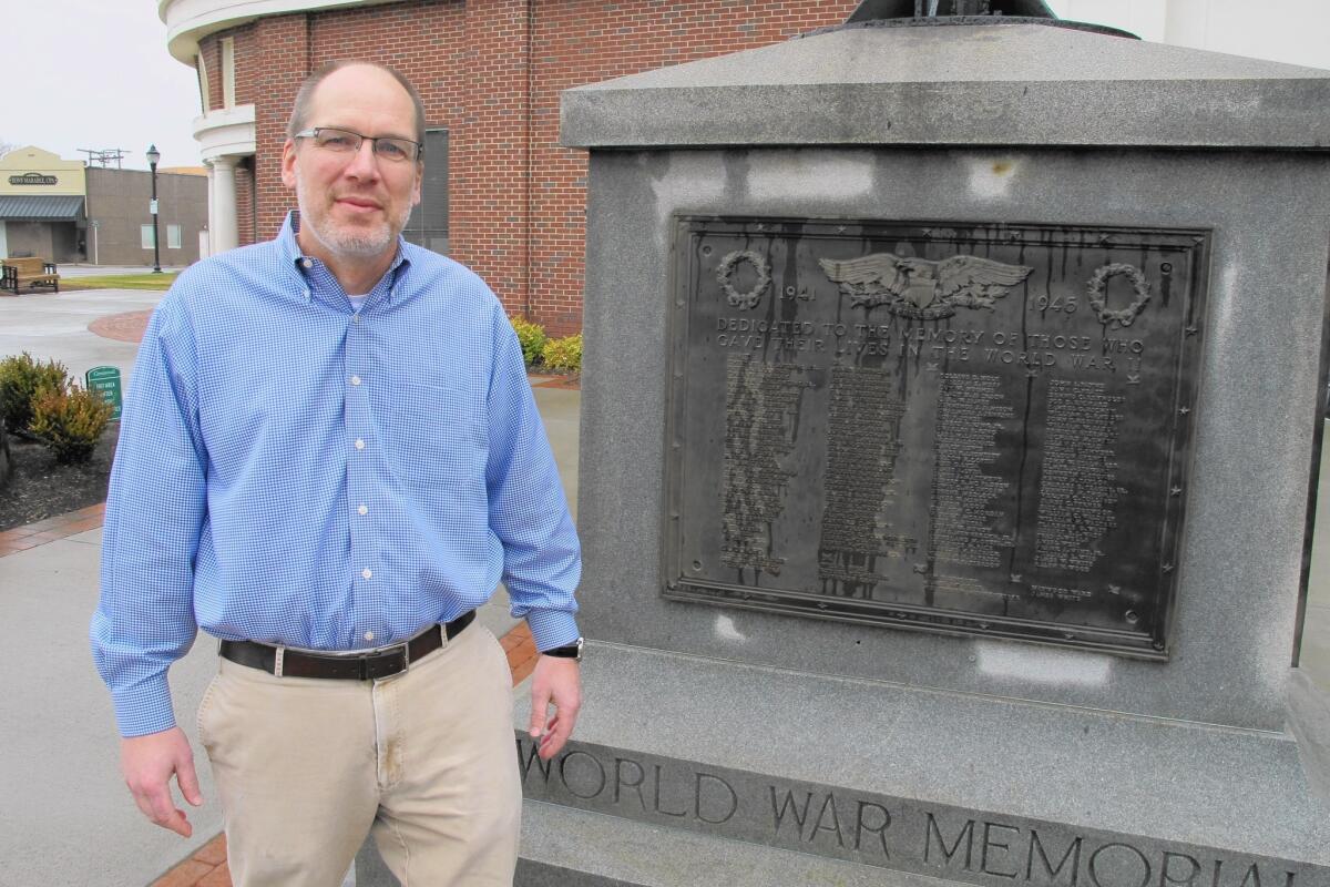 Greenwood, S.C., Mayor Welborn Adams and a local American Legion post ran into opposition when they tried to install replacement plaques that list the war dead alphabetically, with no mention of race.