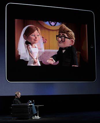 iPad shows movies.