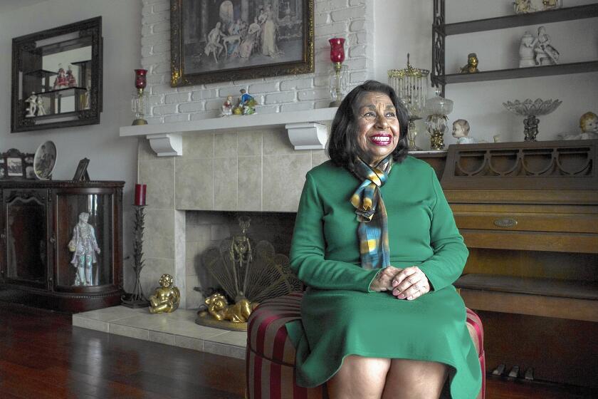Sylvia Mendez at her home in Fullerton. Mendez's father, Gonzalo, was at the center of Mendez vs. Westminster, which desegregated California schools years before the Supreme Court's landmark Brown vs. Board of Education.