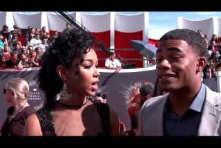 Alexandra Shipp and Jordan Calloway: MTV VMAs 2014