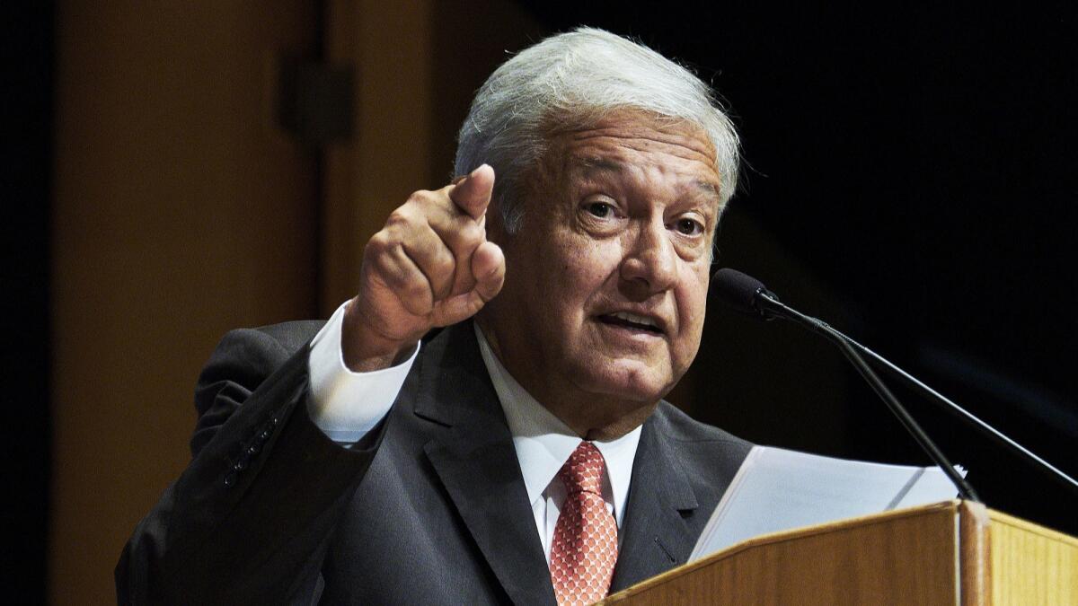 A left-wing populist, Andres Manuel Lopez Obrador is running for president of Mexico. The election will be held in July.