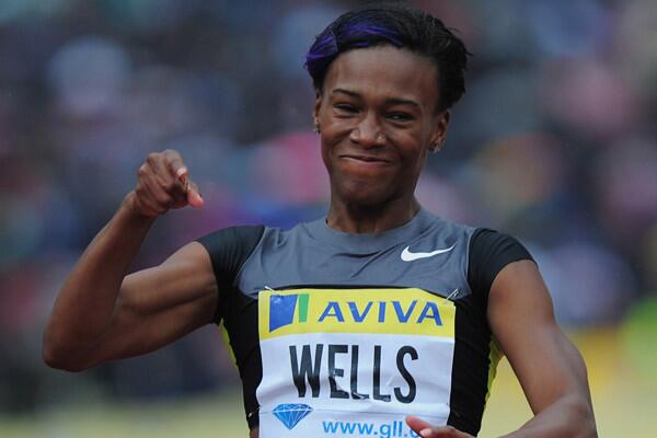 Athlete Kellie Wells